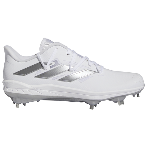 

adidas Mens adidas Adizero Afterburner 9 - Mens Baseball Shoes Silver/White Size 10.5