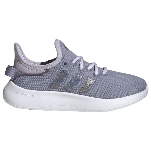 

adidas Girls adidas Cloudfoam Pure - Girls' Grade School Running Shoes Silver Violet/Ftwr White/Shadow Violet Size 5.5