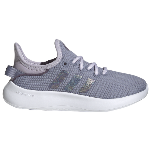 

adidas Girls adidas Cloudfoam Pure - Girls' Grade School Shoes Silver Violet/Ftwr White/Shadow Violet Size 04.0