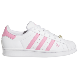 Girls' Grade School - adidas Originals Superstar - Gold Metallic/Bliss Pink/White