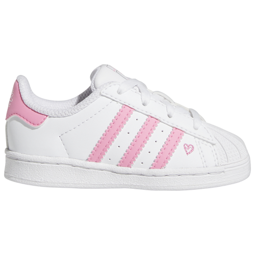 Adidas Originals Kids' Girls  Superstar In White/pink