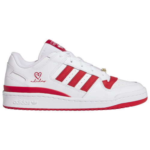 

adidas Originals Mens adidas Originals Forum Low CL - Mens Basketball Shoes White/Better Scarlet Size 9.0