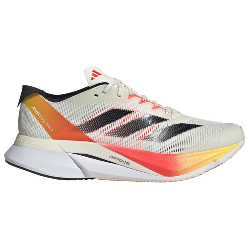 

adidas Mens adidas Adizero Boston 12 - Mens Running Shoes Ivory/Solar Red/Black Size 10.0