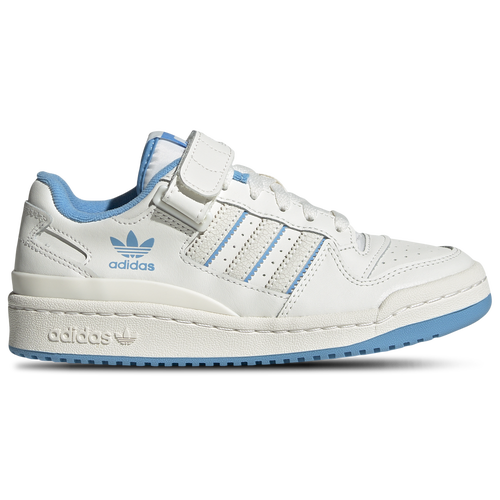 Shop Adidas Originals Boys  Forum Low In Cloud White/semi Blue Burst/cloud White