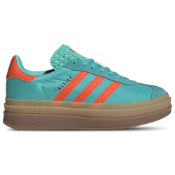 Women's - adidas Originals Gazelle Bold - Mint Rush/Impact Orange/Mint Rush