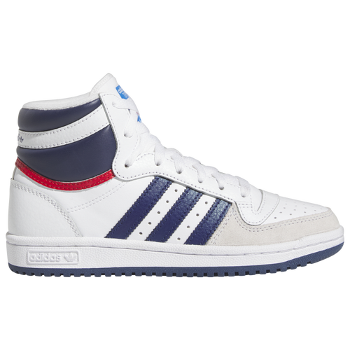 

adidas Originals Top Ten - Boys' Grade School White/Blue Size 3.5