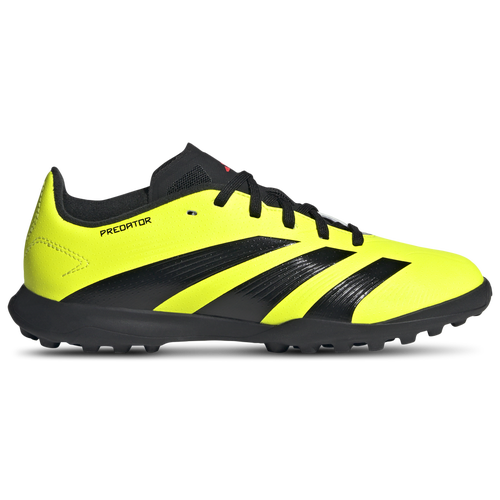 

adidas Boys adidas Predator 24 League Turf - Boys' Grade School Soccer Shoes Black/Solar Red/Team Solar Yellow Size 1.5