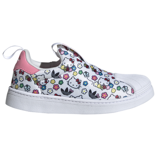 

adidas Originals Girls adidas Originals Hello Kitty Superstar 360 - Girls' Preschool Running Shoes White/White/Bliss Pink Size 13.0