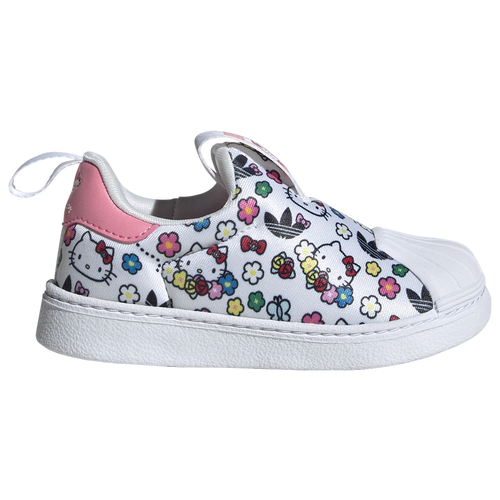 

adidas Originals Girls adidas Originals Hello Kitty Superstar 360 - Girls' Toddler Running Shoes White/White/Bliss Pink Size 7.0