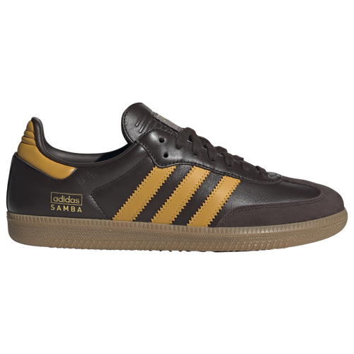 

adidas Originals Mens adidas Originals Samba - Mens Shoes Dark Brown/Preloved Yellow Size 8.5
