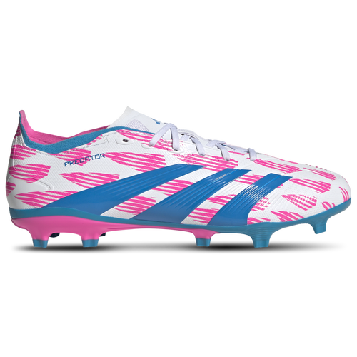 

adidas Mens adidas Predator League FG - Mens Soccer Shoes White/Solar Pink/Solar Blue Size 10.5