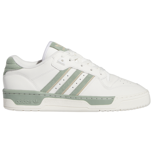 

adidas Originals Mens adidas Originals Rivalry Low - Mens Basketball Shoes Cream/Off White/Silver Green Size 13.0