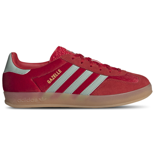 

adidas Originals Gazelle Indoor - Womens Gum/Hazy Green/Better Scarlet Size 10.0