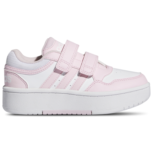 

adidas Girls adidas Hoops 3.0 Bold - Girls' Preschool Basketball Shoes White/Clear Pink/Clear Pink Size 12.5