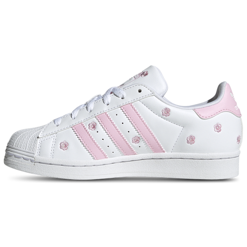 Adidas superstar red grade school best sale