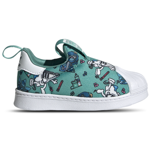 BOYS - adidas Originals Disney Superstar 360 - True Green/White Preloved Ink