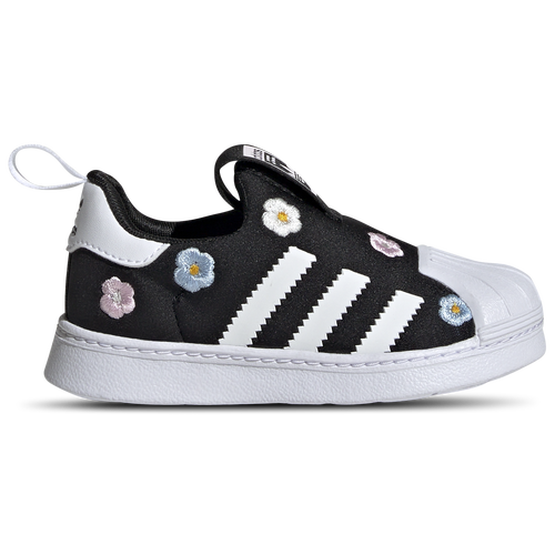 

adidas Originals Girls adidas Originals Superstar 360 - Girls' Toddler Basketball Shoes Black/White/Clear Pink Size 10.0