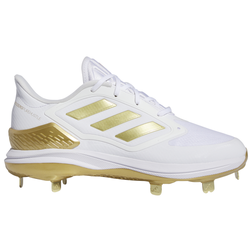 

adidas Womens adidas Adizero Purehustle 3 Elite - Womens Baseball Shoes White/Gold Size 7.5