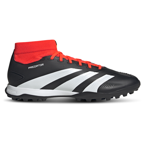 

adidas Mens adidas Predator 24 League Turf - Mens Soccer Shoes Core Black/Cloud White/Solar Red Size 7.0