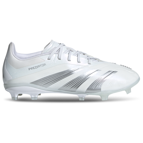 

adidas Boys adidas Predator 24 Elite Firm Ground - Boys' Grade School Soccer Shoes White/Silver Metallic/White Size 5.5