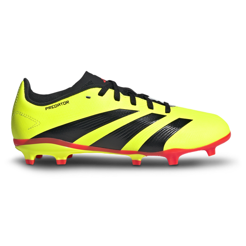

adidas Boys adidas Predator 24 League Firm Ground - Boys' Grade School Soccer Shoes Black/Solar Red/Team Solar Yellow Size 1.5