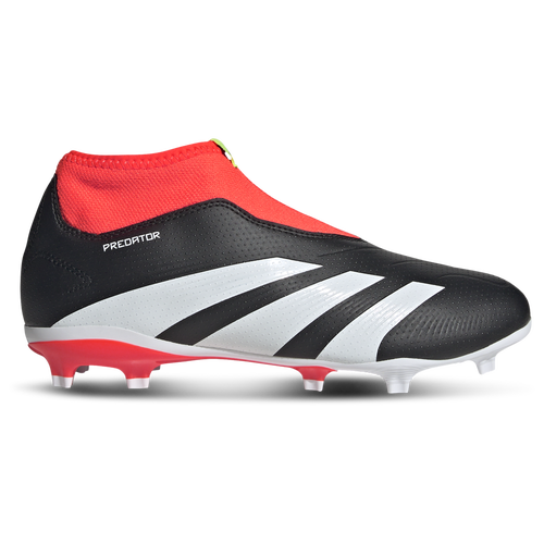 

adidas Boys adidas Predator 24 League Laceless Firm Ground - Boys' Grade School Soccer Shoes Solar Red/Black/White Size 6.0