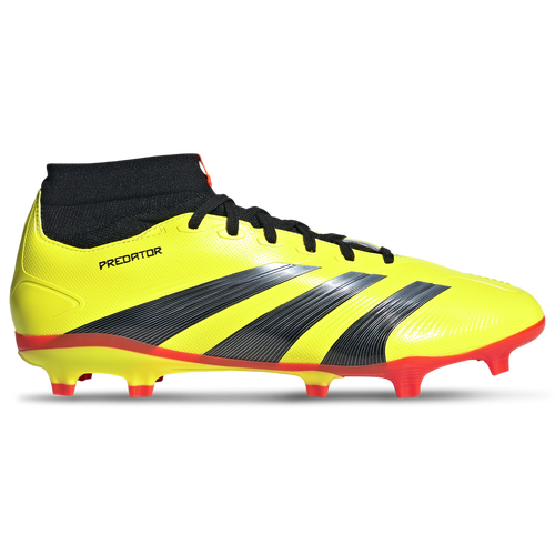

adidas Mens adidas Predator 24 League Firm Ground - Mens Soccer Shoes Black/Team Solar Yellow/Solar Red Size 9.0