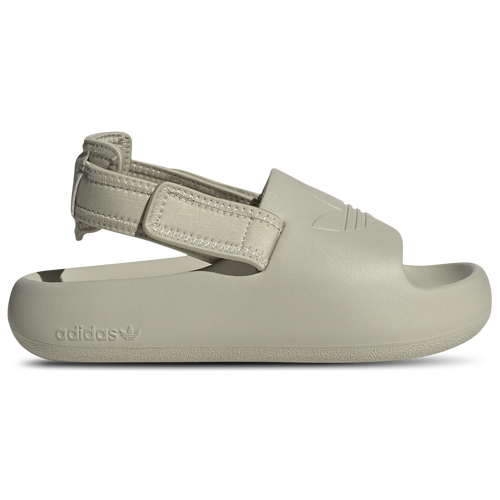 Shop Adidas Originals Boys   Adifom Adilette Slides In Putty Grey/putty Grey/putty Grey