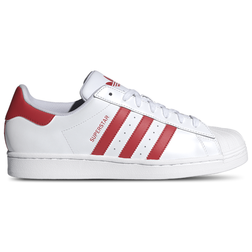 

adidas Originals Mens adidas Originals Superstar Casual Sneaker - Mens Basketball Shoes Ftwr White/Better Scarlet/Ftwr White Size 11.0