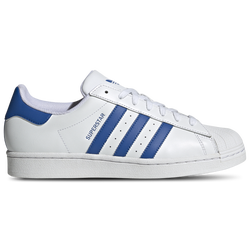 Adidas white with blue on sale