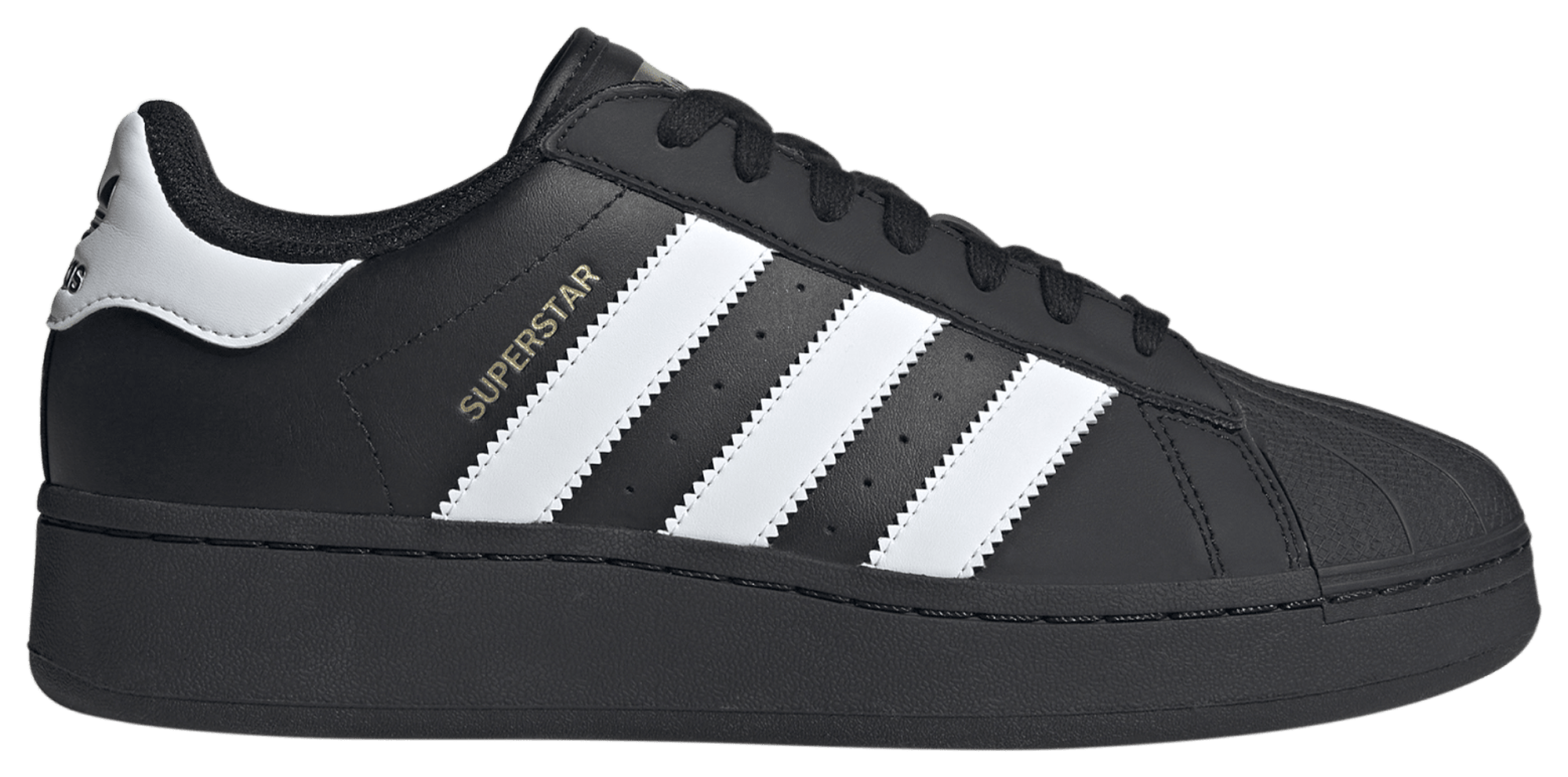 Adidas superstar negras 2025 mujer foot locker