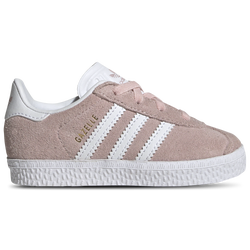 Girls' Toddler - adidas Originals Gazelle - White/White/Icey Pink