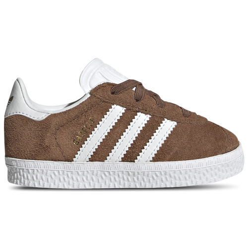 

adidas Originals Boys adidas Originals Gazelle I - Boys' Toddler Basketball Shoes Brown/Gold/White Size 6.0