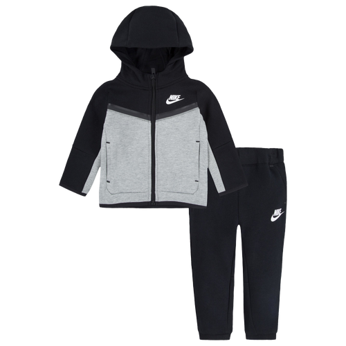 

Boys Infant Nike Nike NSW Tech Fleece Set - Boys' Infant Dk Gray Heather/Black Size 24MO