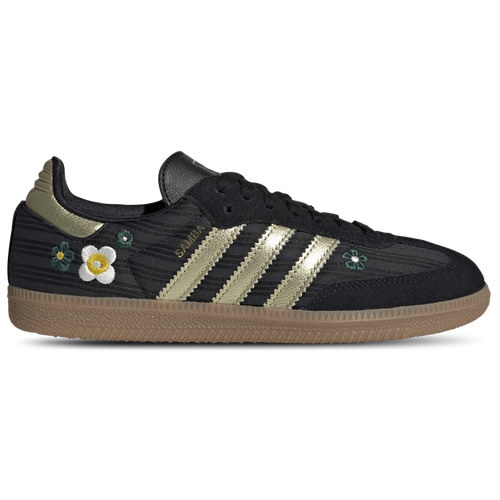 WOMENS - adidas Originals Samba OG - Core Black/Gold Met