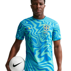 Men's - Nike Brasil Pre Match Jersey - Teal/Blue