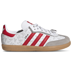 Boys' Preschool - adidas Originals x Disney Samba Elastic Lace - Ftwr White/Better Scarlet