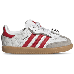 Boys' Toddler - adidas Originals x Disney Samba Comfort Closure - Ftwr White/Gum/Better Scarlet
