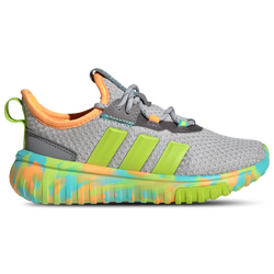 Boys' Grade School - adidas Kaptir 4.0 - Grey Two/Solar Slime/Flash Aqua