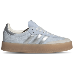 Women's - adidas Originals Sambae - Silver Met/Crystal Sky/Chalk Pearl