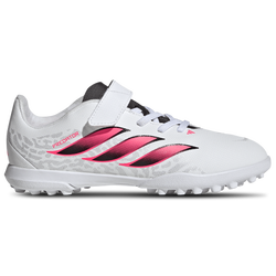 Boys' Grade School - adidas Predator Club Hook & Loop Turf - Solar Turbo/Footwear White/Core Black