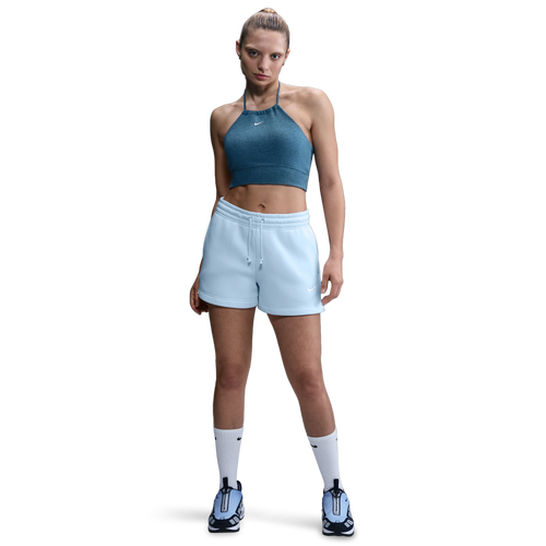 WOMENS - Nike Phoenix Fleece MR Shorts - Blue Tint/Sail