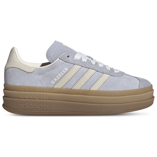 WOMENS - adidas Originals Gazelle Bold - Crystal Sky/Chalk Pearl Ice Gold Met