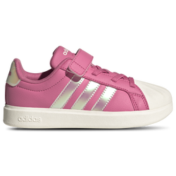Girls' Preschool - adidas Streettalk Elastic Lace - Pink Fusion/Wonder Quartz/Footwear White