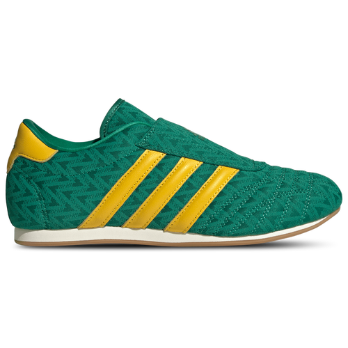 WOMENS - adidas Taekwondo Slip - Off White/Bold Green Eqt Yellow
