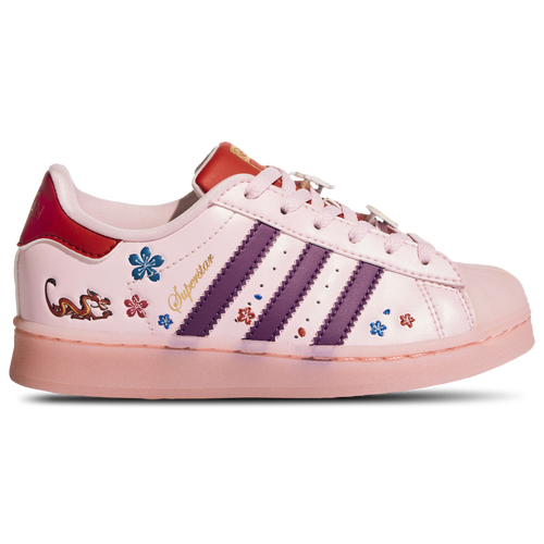 

adidas Originals Girls adidas Originals Superstar Disney - Girls' Preschool Basketball Shoes Pink/Purple Size 02.0