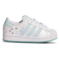 Adidas Originals Girls Superstar Disney Basketball Shoes White Blue Size 02.5