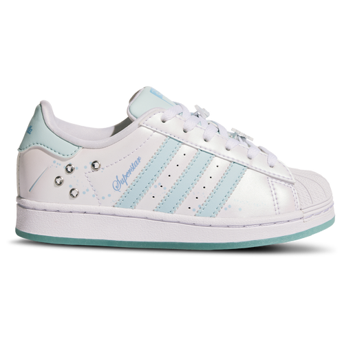 

adidas Originals Girls adidas Originals Superstar Disney - Girls' Preschool Basketball Shoes White/Blue Size 02.5