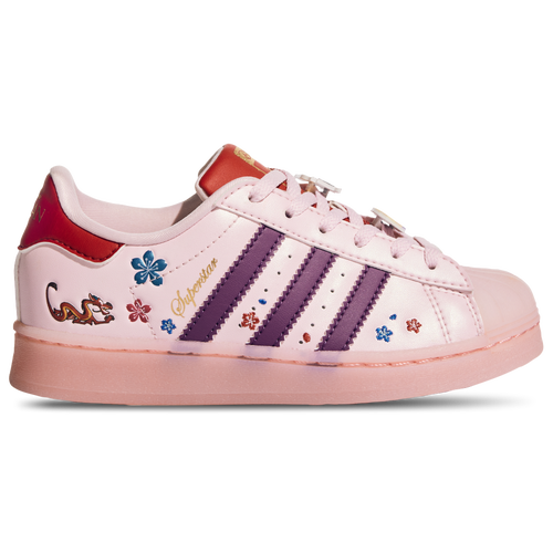 

Girls adidas Originals adidas Originals Superstar El Disney - Girls' Toddler Basketball Shoe Pink/Purple Size 10.0
