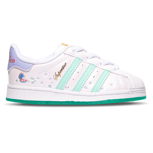 

adidas Originals Girls adidas Originals Superstar El Disney - Girls' Toddler Basketball Shoes Green/White Size 09.0